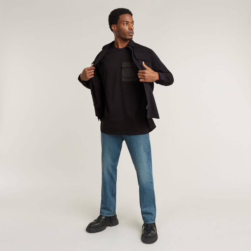 G-Star Woven Mix Pocket Loose T-Shirt image number 3